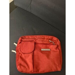 Travelers Choice Red Nylon Crossbody Shoulder Bag Organizer Pouch